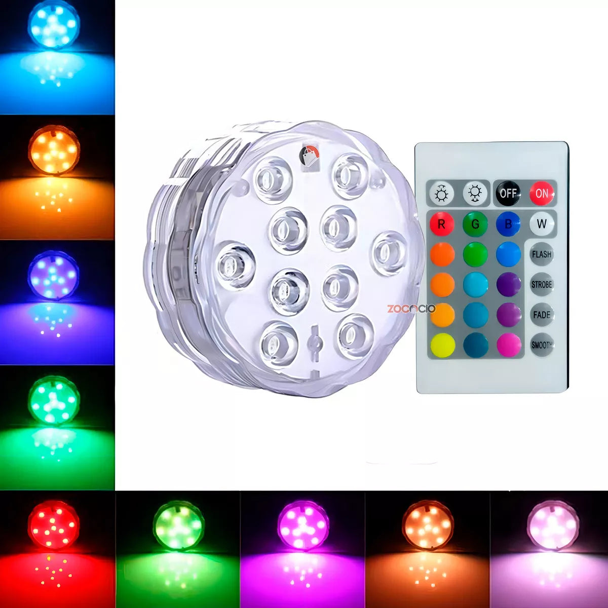 🔥 PROMOCIÓN + ENVÍO GRATIS | Luces LED RGB para piscina con control remoto