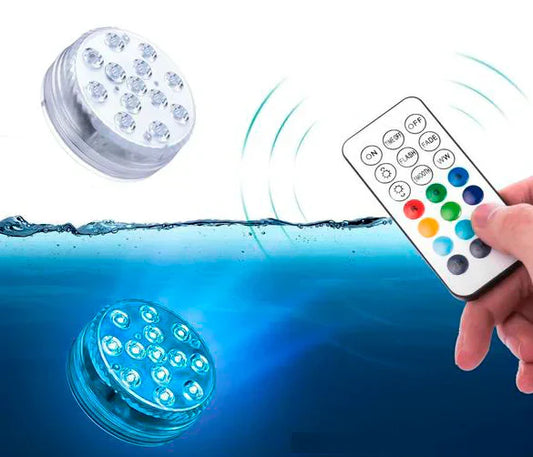 🔥 PROMOCIÓN + ENVÍO GRATIS | Luces LED RGB para piscina con control remoto